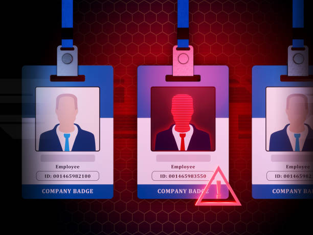 A diagram of an insider threat in a corporate network.